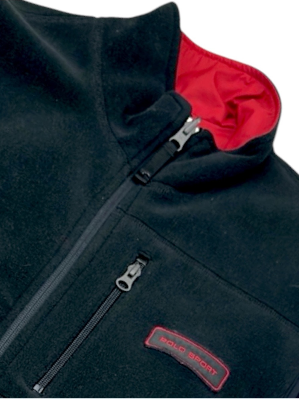 Polo Sport Ralph Lauren Vest Mens M Reversible Polartec Fleece Vintage